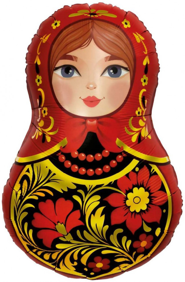 Матрешка золотая роспись, 79 см